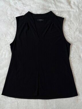 Alfani Black Chiffon Sleeveless Top - Size M